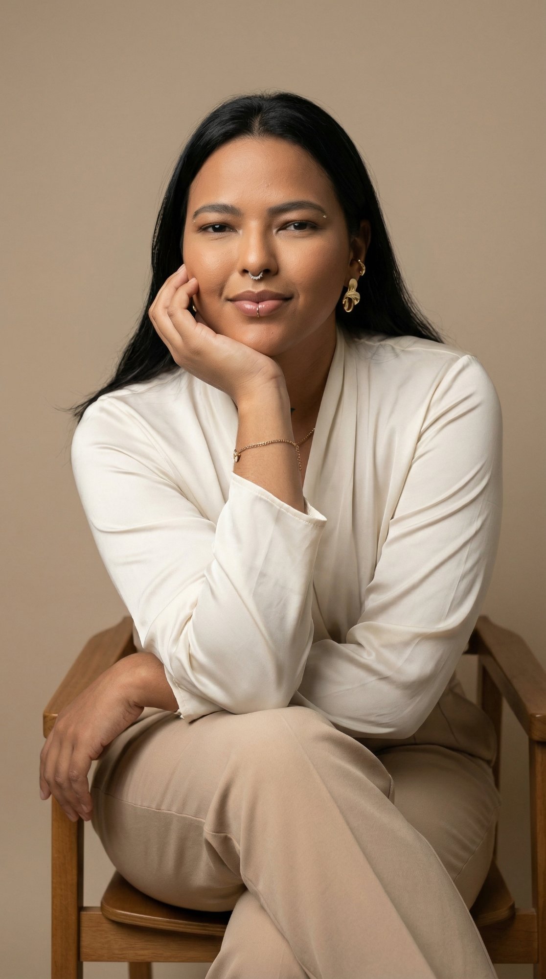 Foto profissional editorial gerada por IA